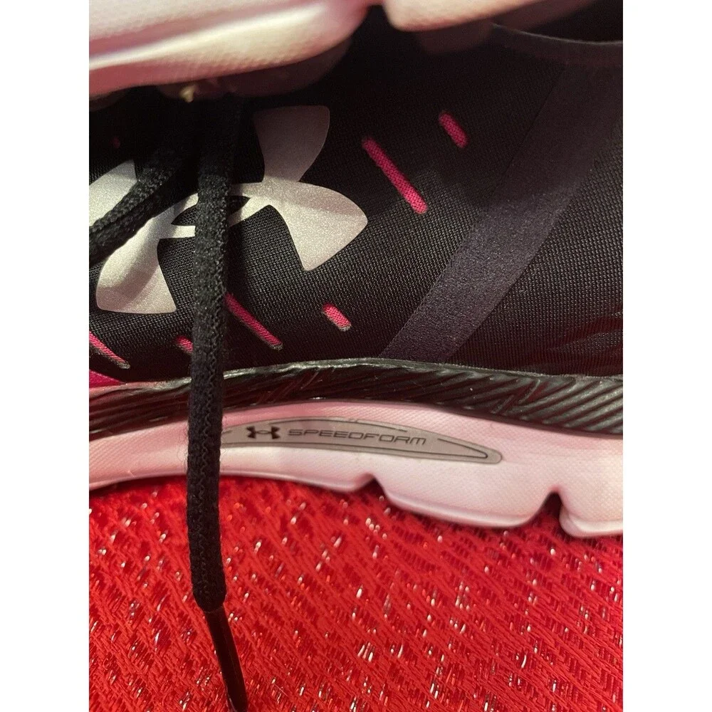 Under Armour Speedform Intake Womens Running Shoes Size 11 Trainers Pink Black